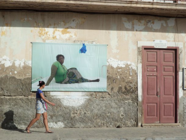 vista geral de instalação fotográfica