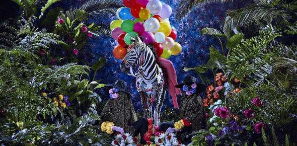 The Night of the Long Knives III, 2013 Archival inkjet print on Photograph Baryta Edition  of 5 202 x 157 cm  Cortesia Athi Patra Ruga e Whatiftheworld Gallery